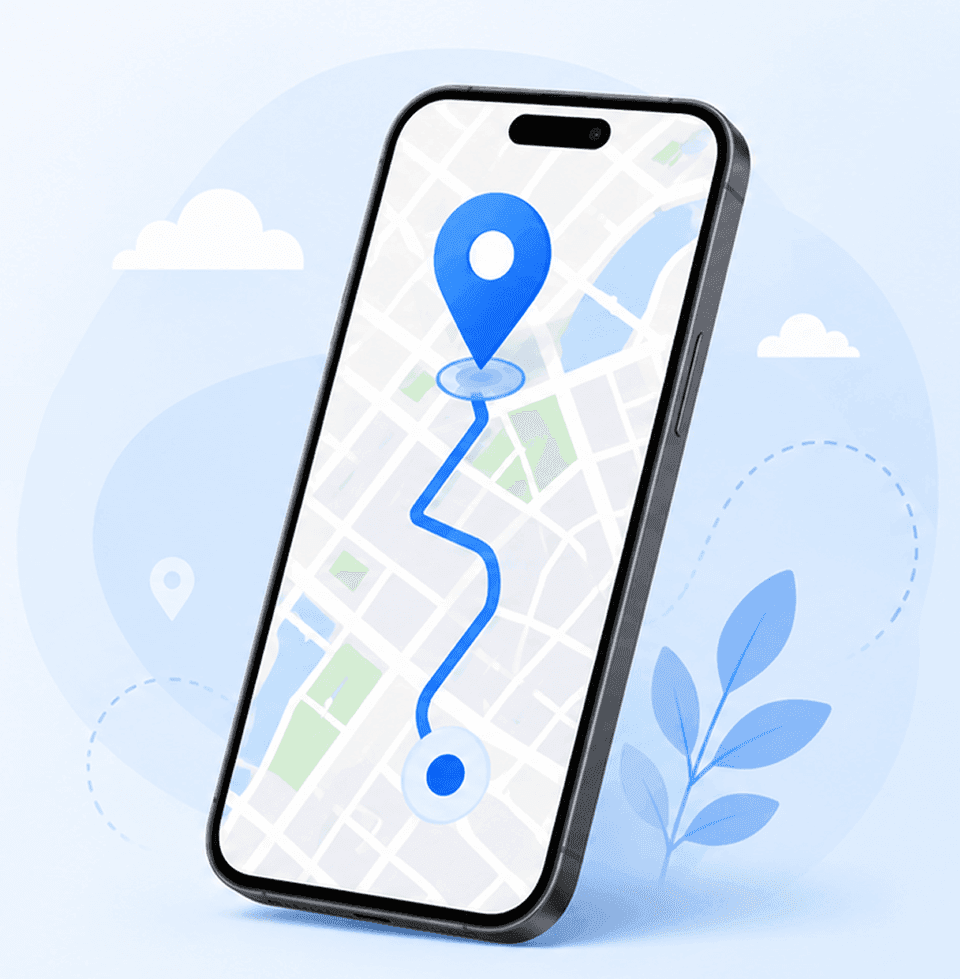 iPlaceGo virtual location on iPhone map